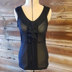 Limited sheer navy blouse